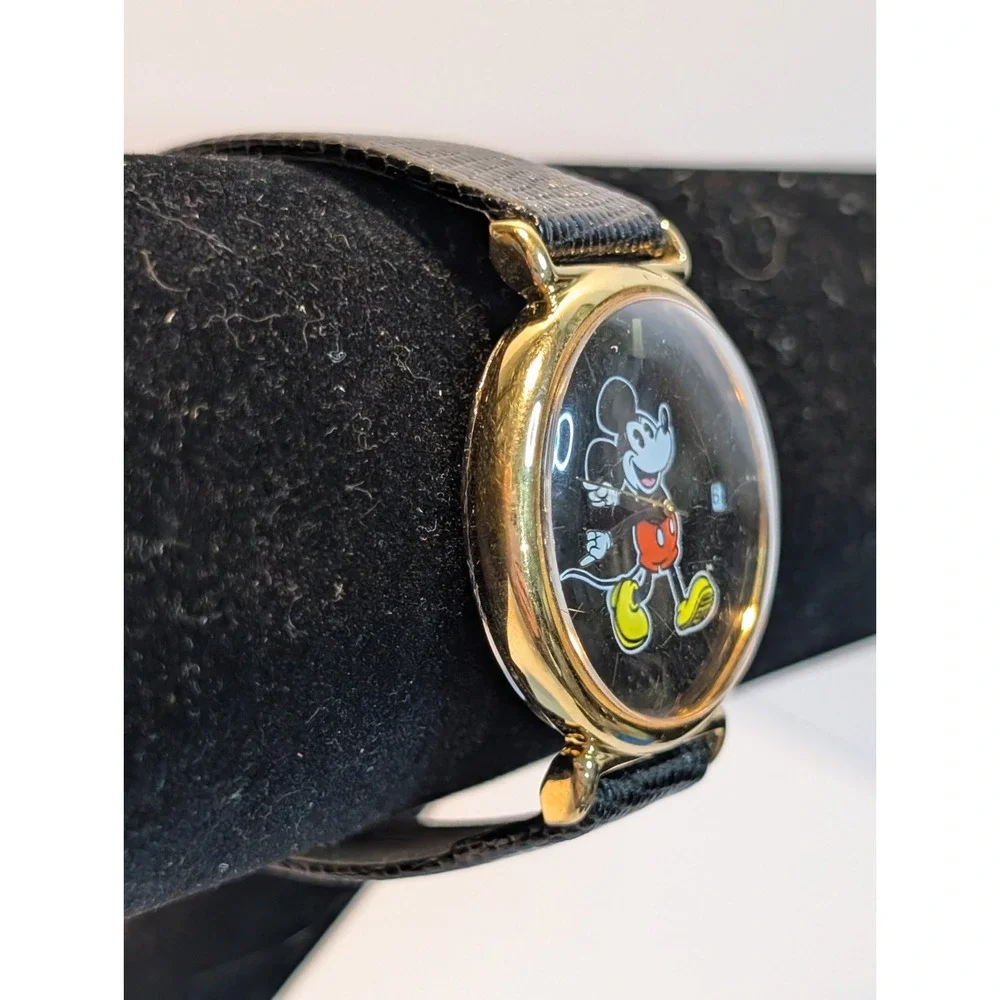 MICKEY‎ MOUSE, PULSAR V537-8A30 Black Dial UNISEX CHARACTER WATCH 499